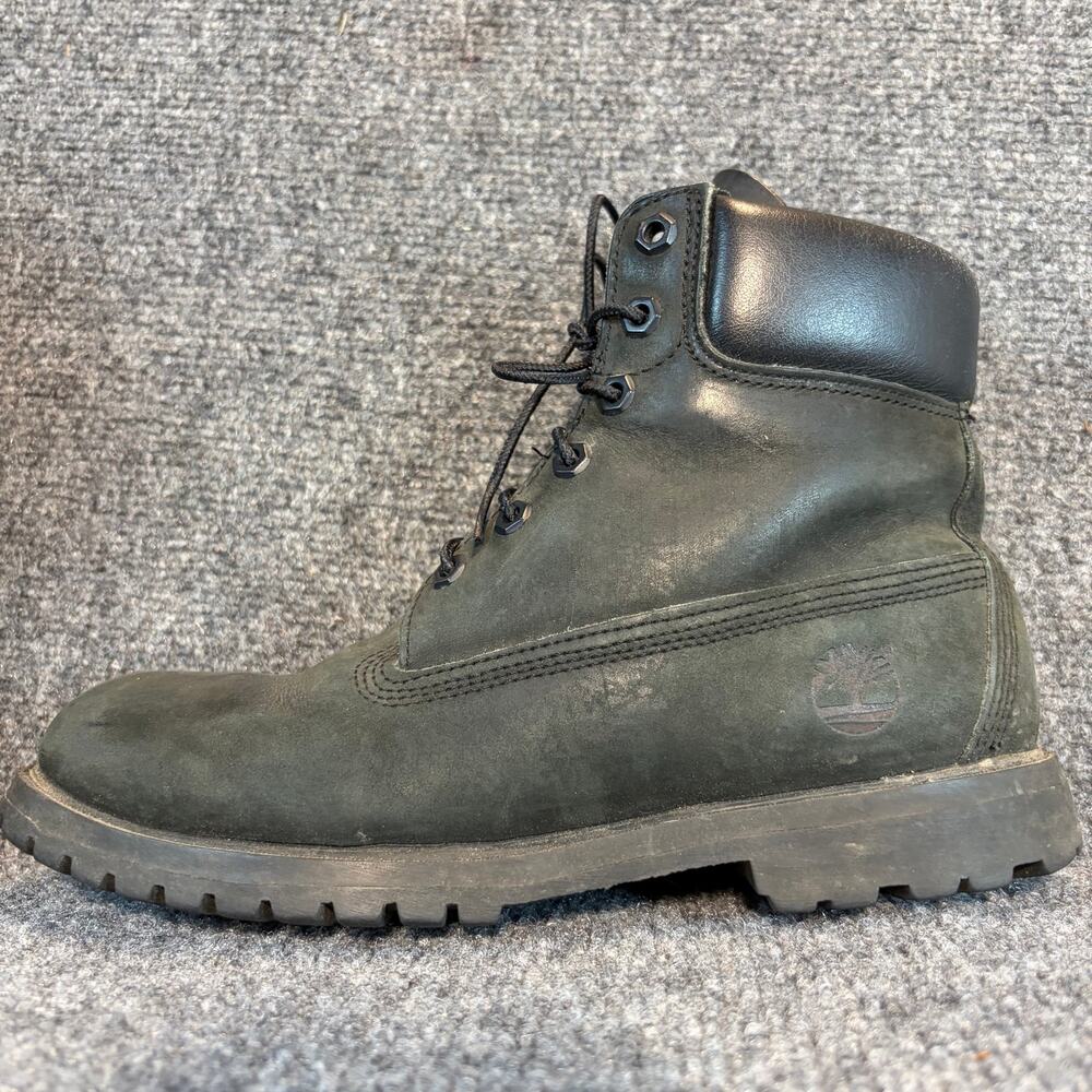 Timberland Classic 6" Premium Waterproof Black Leather Combat Work Boots Mens 8